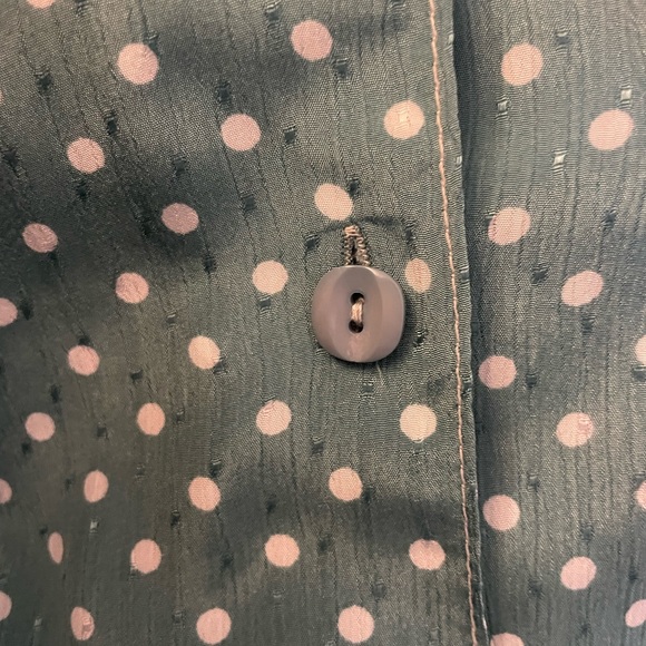 Vintage Polka Dot Button-up Blouse - Picture 3 of 5